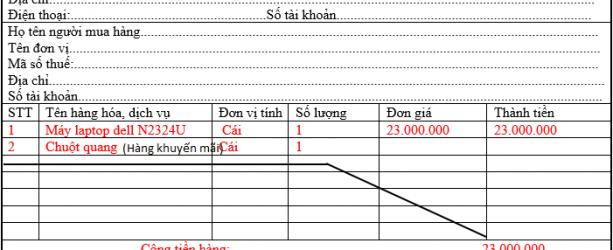 cach xuat hoa don hang khuyen mai 36an72suylol6uinhf9n2i - CÁCH VIẾT HÓA ĐƠN HÀNG KHUYẾN MẠI