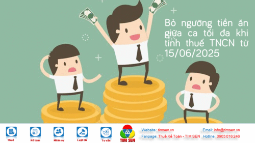 tien an gia ca 500x281 - Bỏ ngưỡng tiền ăn giữa ca tối đa khi tính thuế TNCN